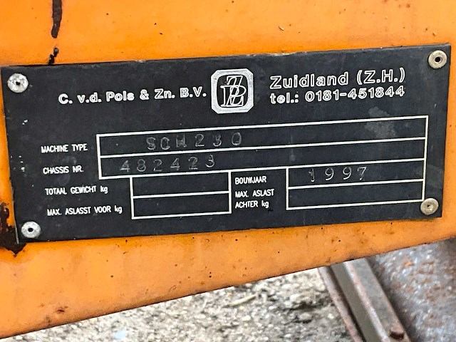 1997 v/d pols sch230/gm130 combi-trailer - afbeelding 14 van  22