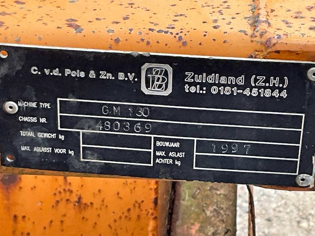 1997 v/d pols sch230/gm130 combi-trailer - afbeelding 15 van  22