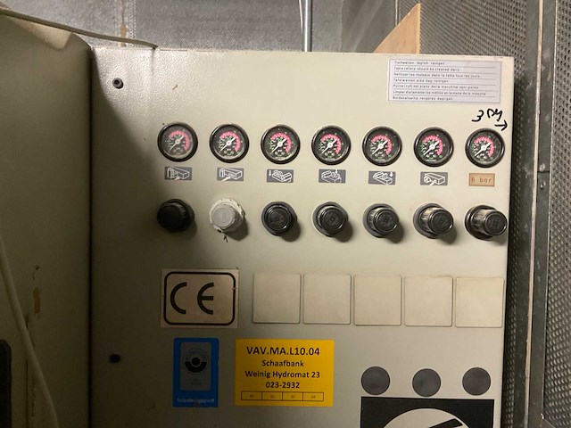 1997 weinig hydromat 23 4-zijdige profileer- en schaafmachine - afbeelding 4 van  21