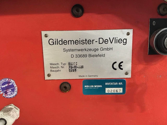1998 - gildemeister - microset eco 1 - voor instel apparaat - afbeelding 8 van  8