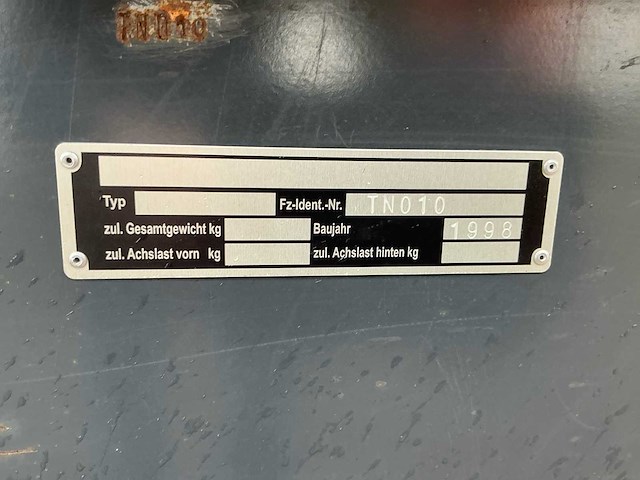 1998 bemab g-3 getrokken veegmachine - afbeelding 9 van  19