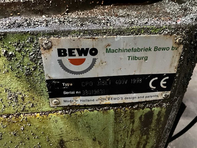 1998 bewo cp0 315lt afkortcirkelzaagmachine - afbeelding 9 van  9
