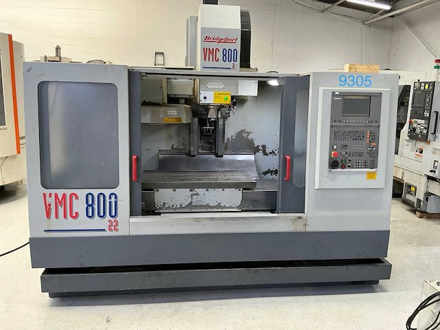 1998 bridgeport vmc800-22 verticale machinecentra - afbeelding 2 van  8