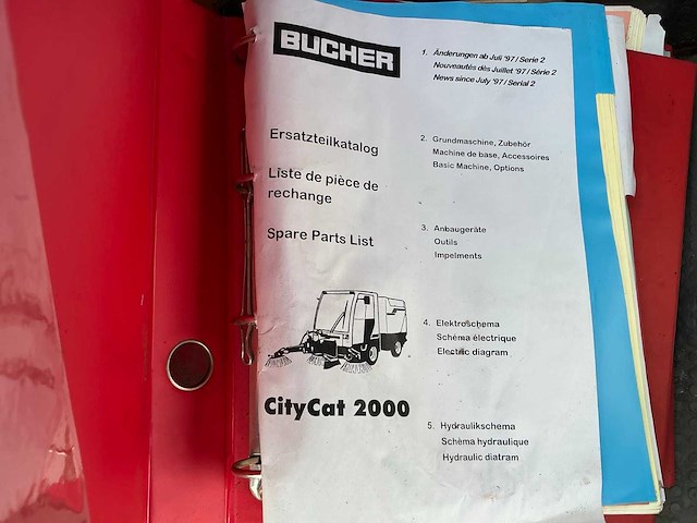 1998 bücher schorsing cc 2000 zelfrijdende veegmachine - afbeelding 30 van  50