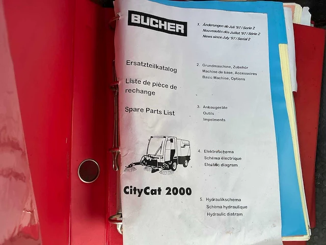 1998 bücher schorsing cc 2000 zelfrijdende veegmachine - afbeelding 30 van  50