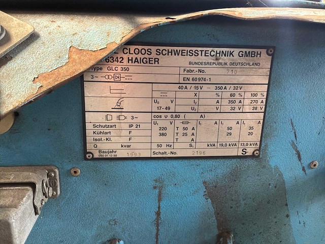 1998 cloos glc 350 lasmachine - afbeelding 8 van  9