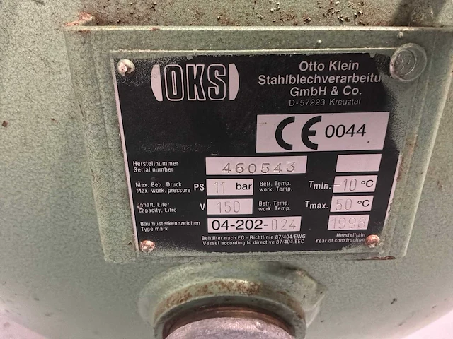 1998 creemers os 340-k hogedrukcompressor - afbeelding 9 van  9