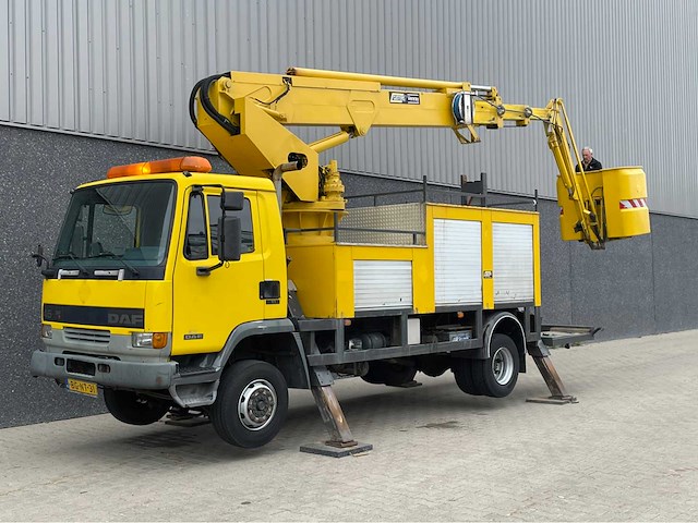 1998 daf lf 45-150 custer or22tm hoogwerker 22 mtr - afbeelding 1 van  23