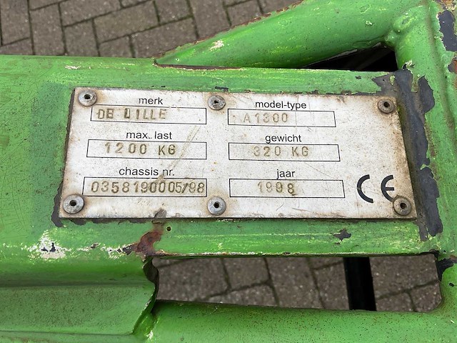 1998 db dille a1300 hydraulische hijsjib (manitou) - afbeelding 11 van  11