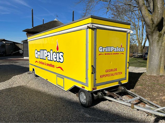 1998 de vries jv 3500 markaliner verkoopwagen aanhangwagen - afbeelding 1 van  5