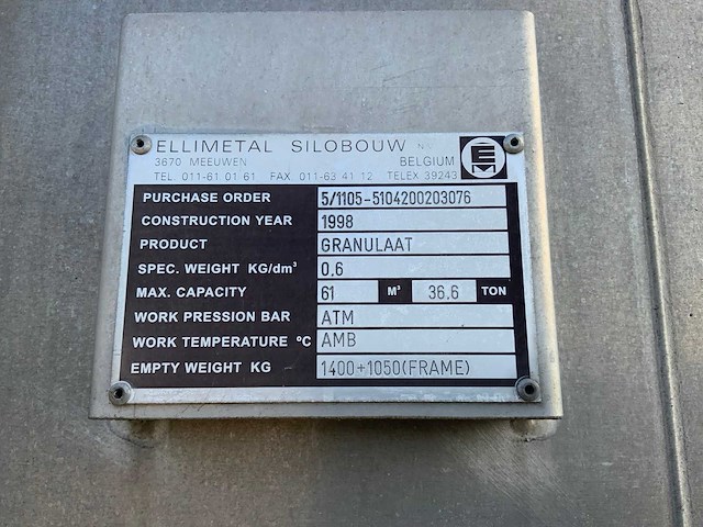 1998 ellimetal silo (3x) - afbeelding 6 van  14