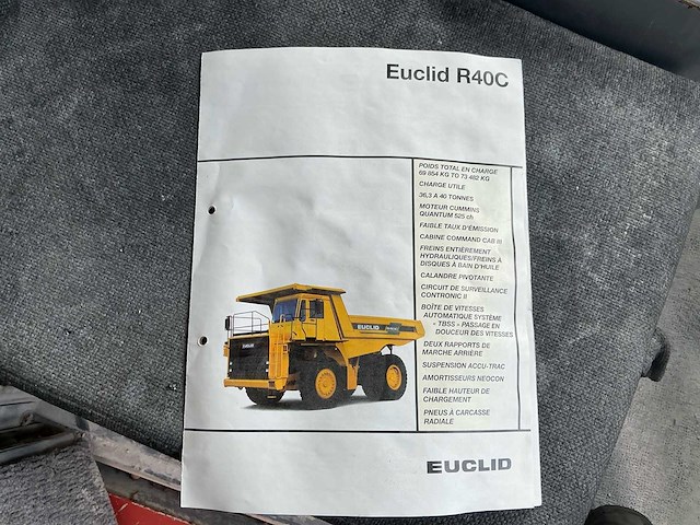 1998 euclid-hitachi r40c 4x2 starre dumper – 38,36 ton - afbeelding 17 van  38