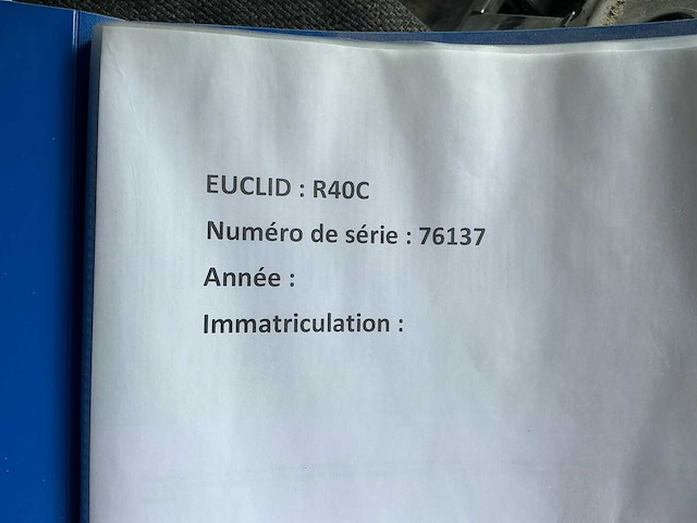 1998 euclid-hitachi r40c 4x2 starre dumper – 38,36 ton - afbeelding 21 van  38