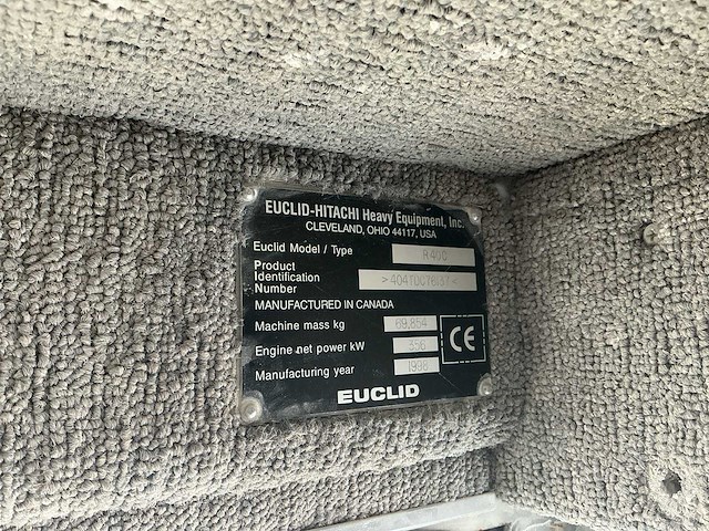 1998 euclid-hitachi r40c 4x2 starre dumper – 38,36 ton - afbeelding 32 van  38
