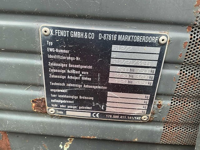 1998 fendt 512 c favorit vierwielaangedreven landbouwtractor - afbeelding 34 van  39