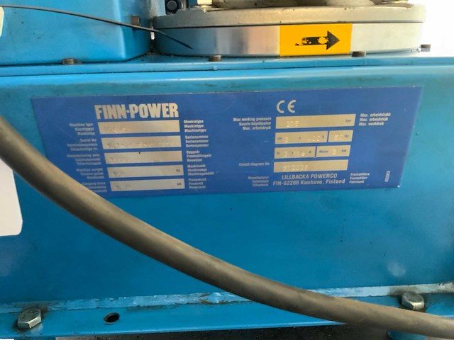 1998 finn-power p 20 hydraulische slangenpers - afbeelding 6 van  6
