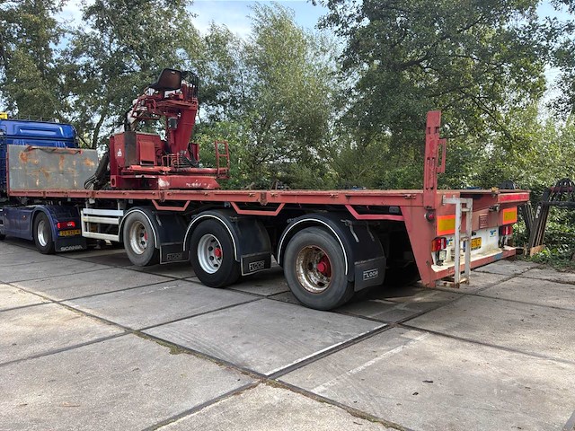 1998 floor flo 12 30h2 oplegger met kennis 16.000 kraan - afbeelding 4 van  10