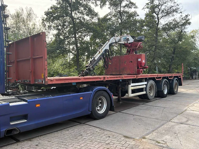 1998 floor flo 12 30h2 oplegger met kennis 16.000 kraan - afbeelding 1 van  29