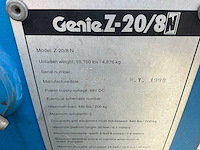 1998 genie z20/8n hoogwerker defect - afbeelding 16 van  23