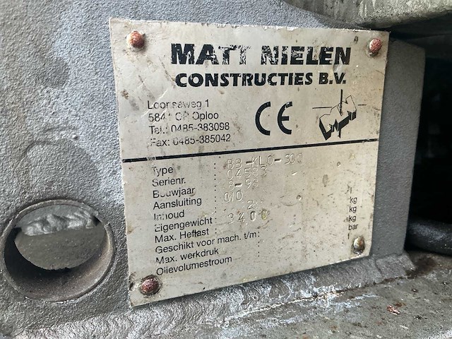 1998 hamm bb-klo-300 stobbenfreesmachine / boomstronkenfreesmachine - afbeelding 10 van  21