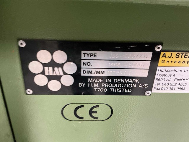 1998 hm jbs-1250/2.0 guillotineschaar - afbeelding 8 van  9