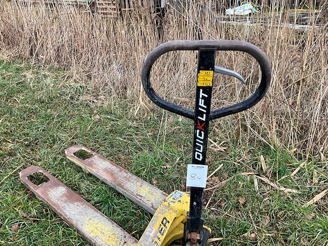 1998 hyster quicklift hand hydraulische palletwagen - afbeelding 4 van  5