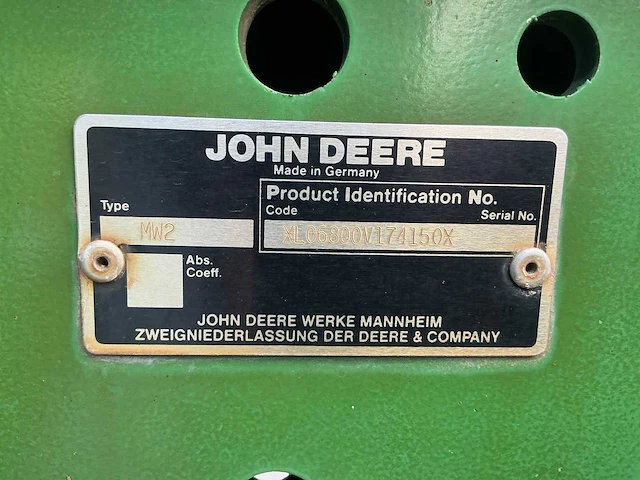 1998 john deere 6800 vierwielaangedreven landbouwtractor - afbeelding 20 van  27