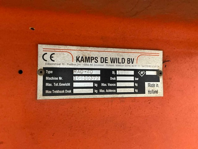 1998 kaweco rad-40 silagewagen - afbeelding 13 van  20