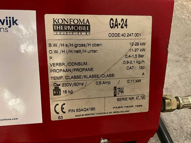 1998 komfoma thermobile ga-24 heteluchtkanon - afbeelding 5 van  5