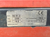 1998 kubota kx91-2 minigraafmachine - afbeelding 16 van  42