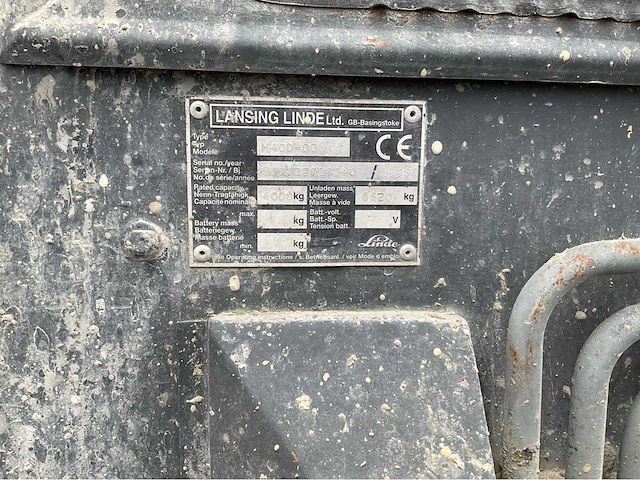 1998 linde h40 d vorkheftruck - afbeelding 3 van  14