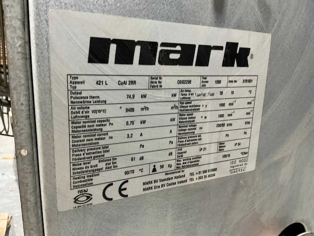 1998 mark 421 l luchtverwarmer - afbeelding 5 van  7
