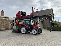 1998 massey ferguson 6140 dynashift vierwielaangedreven landbouwtractor met strodekker - afbeelding 12 van  37