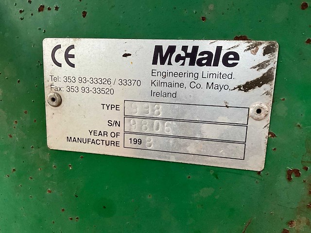 1998 mchale 998 balenwikkelaar - afbeelding 6 van  14