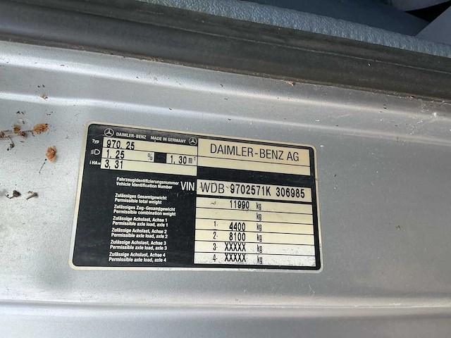1998 mercedes-benz vrachtwagen - afbeelding 55 van  58