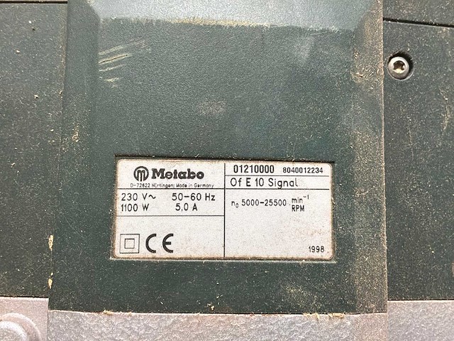 1998 metabo of e 10 bovenfrees met freestafel - afbeelding 3 van  3