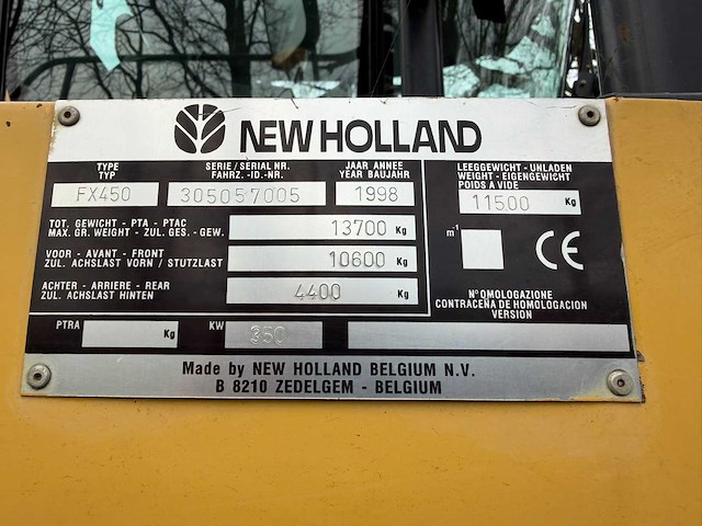 1998 new holland fx 450 veldhakselaar - afbeelding 7 van  16