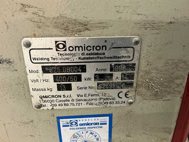 1998 omicron pso 825 stomplasmachine - afbeelding 7 van  16