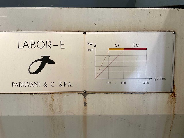 1998 padovani labor e-255 teach-in draaibank - afbeelding 9 van  21