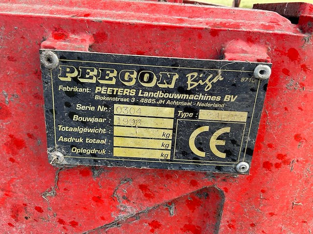 1998 peecon biga 24 m3 voermengwagen - afbeelding 5 van  13
