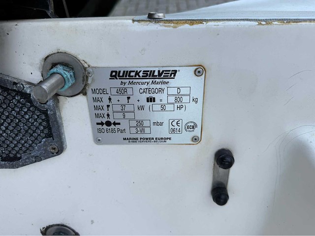 1998 quicksilver 450 r rib boot - afbeelding 5 van  13