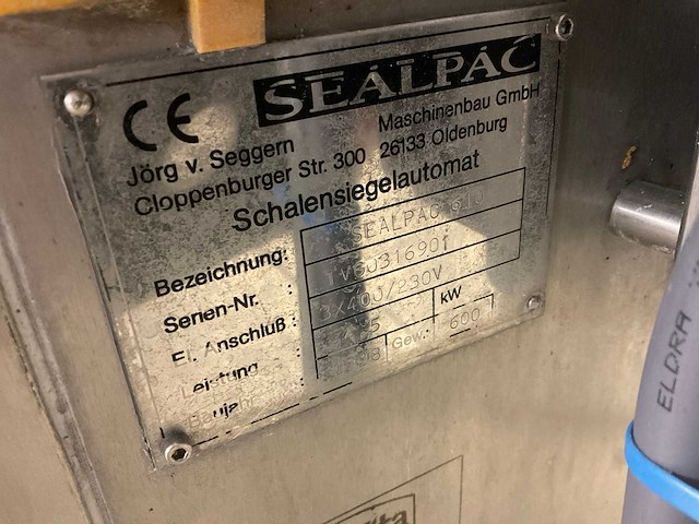 1998 sealpac 610 seal verpakkingslijn - afbeelding 2 van  10
