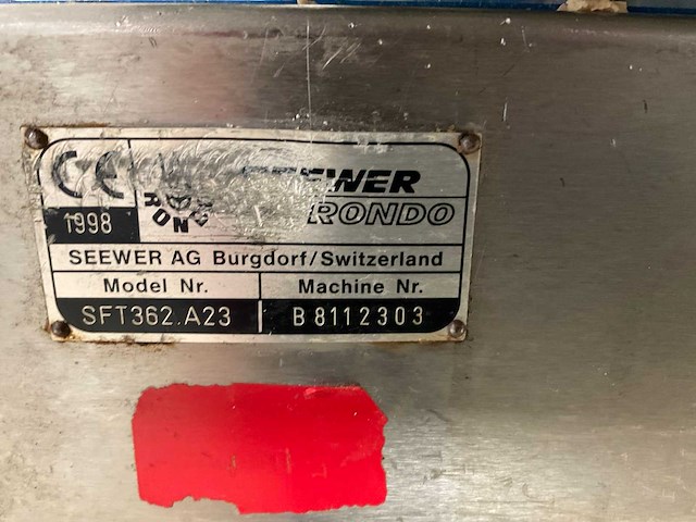 1998 seewer rondo sft 362.a23 uitrolmachine - afbeelding 14 van  15