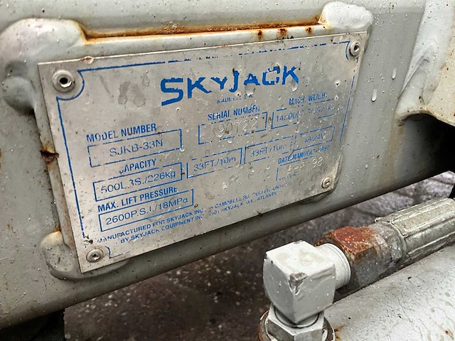 1998 sky jack sjkb-33n hoogwerker - afbeelding 13 van  14