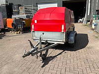 1998 sluis trailers dekselwagen hogedrukreiniger in aanhangwagen