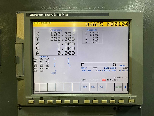 1998 stama mc 325 cnc horizontale bewerkingscentrum - afbeelding 47 van  50
