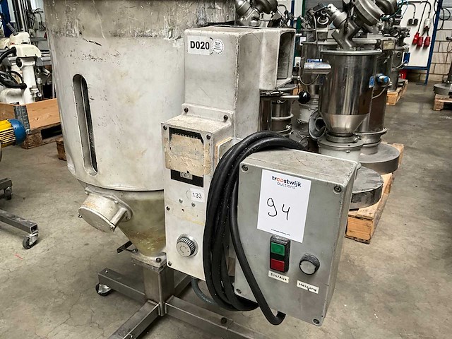 1998 stougaard argos cs-1 granulaat droger / hopper - afbeelding 3 van  7