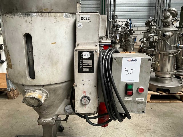 1998 stougaard argos cs-1 granulaat droger / hopper - afbeelding 3 van  7