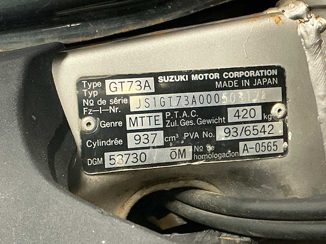 1998 suzuki gt73a motorfiets - afbeelding 3 van  9