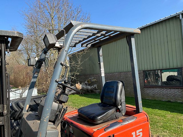 1998 toyota 6fb15 vorkheftruck - afbeelding 5 van  9